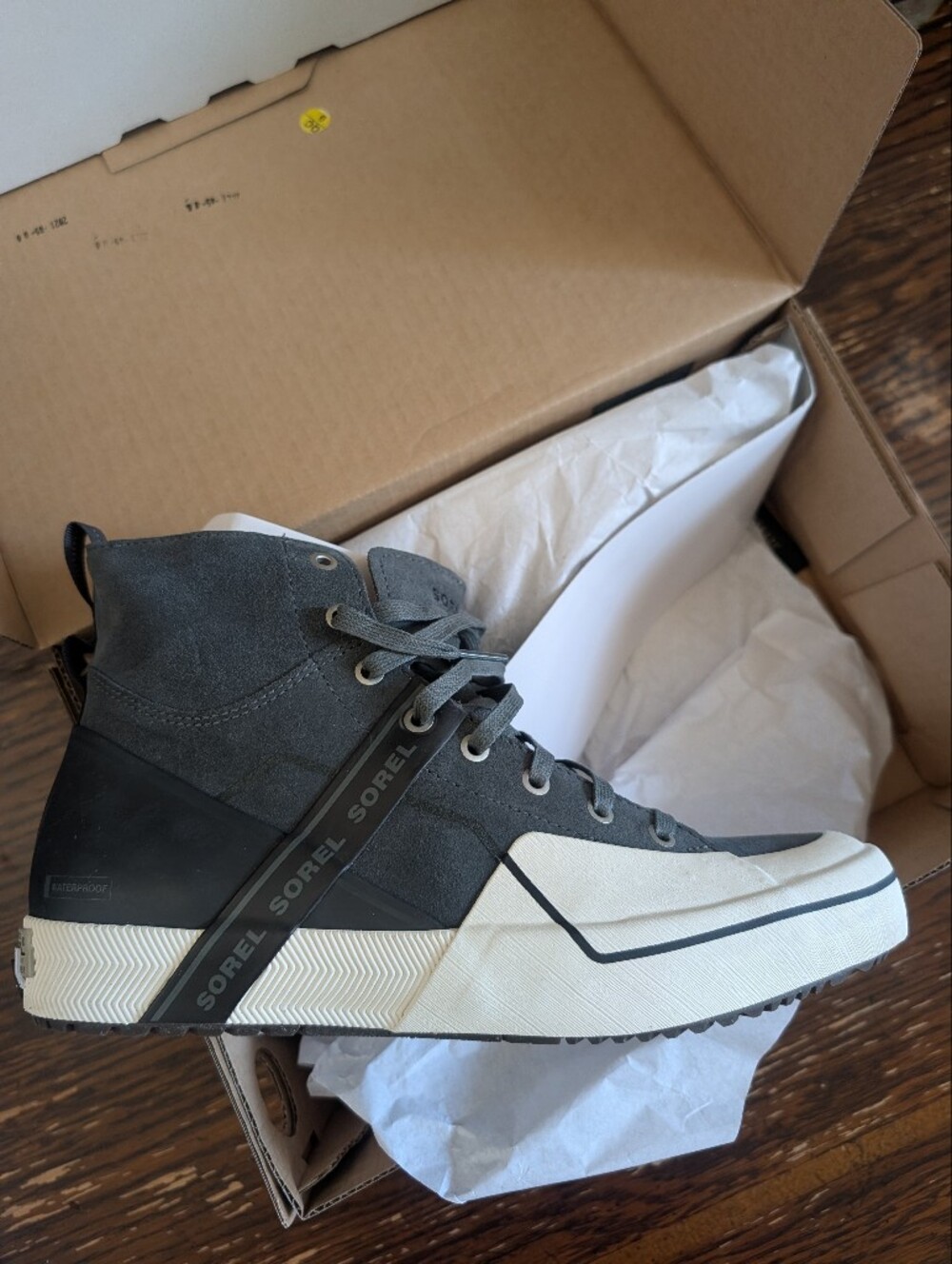 SOREL Grit Chukka Sneakers Gray Black 10.5